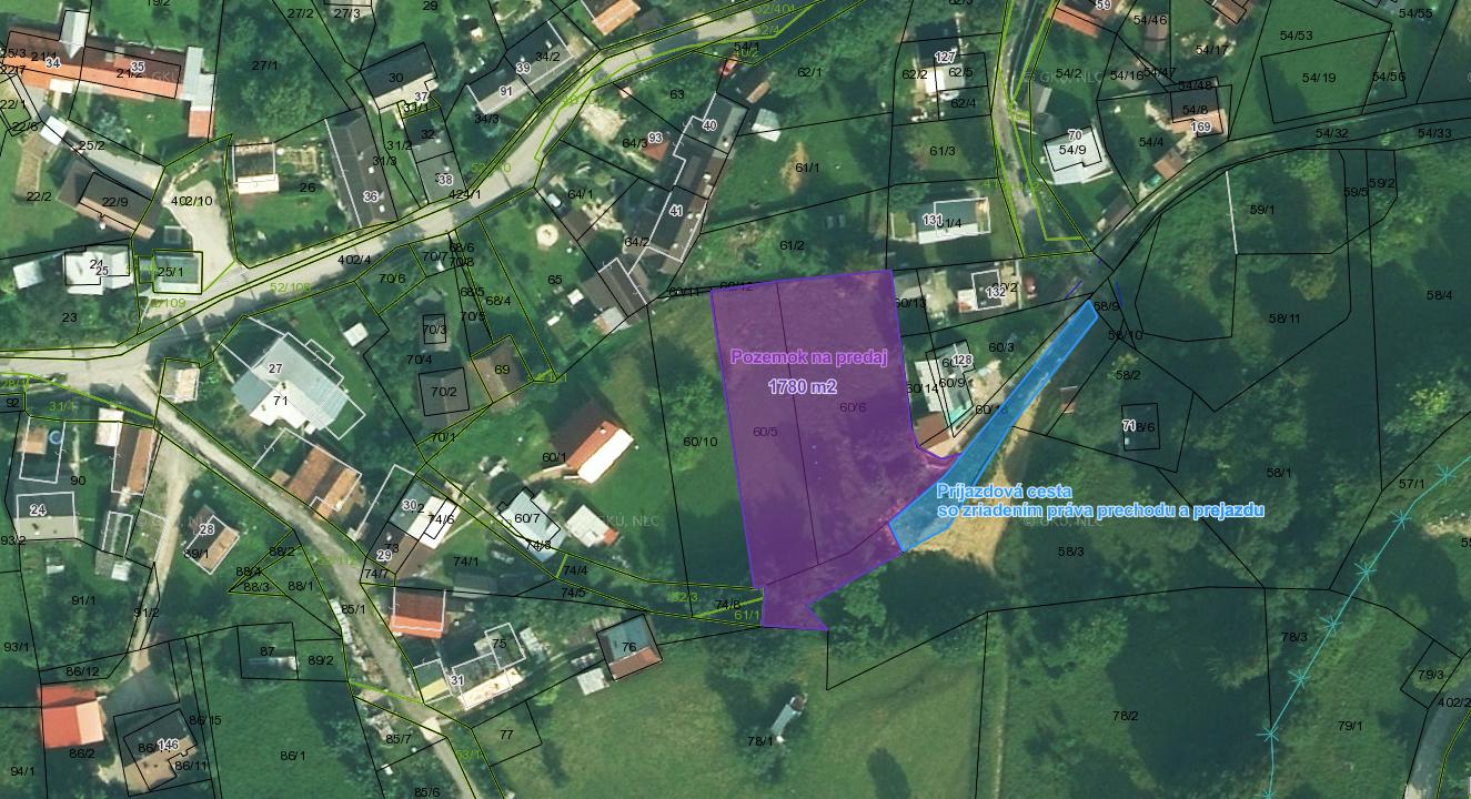 Na predaj, Stavebný pozemok na rekreačnú chatu, Čremošné, Turčianske Teplice, TARGET real