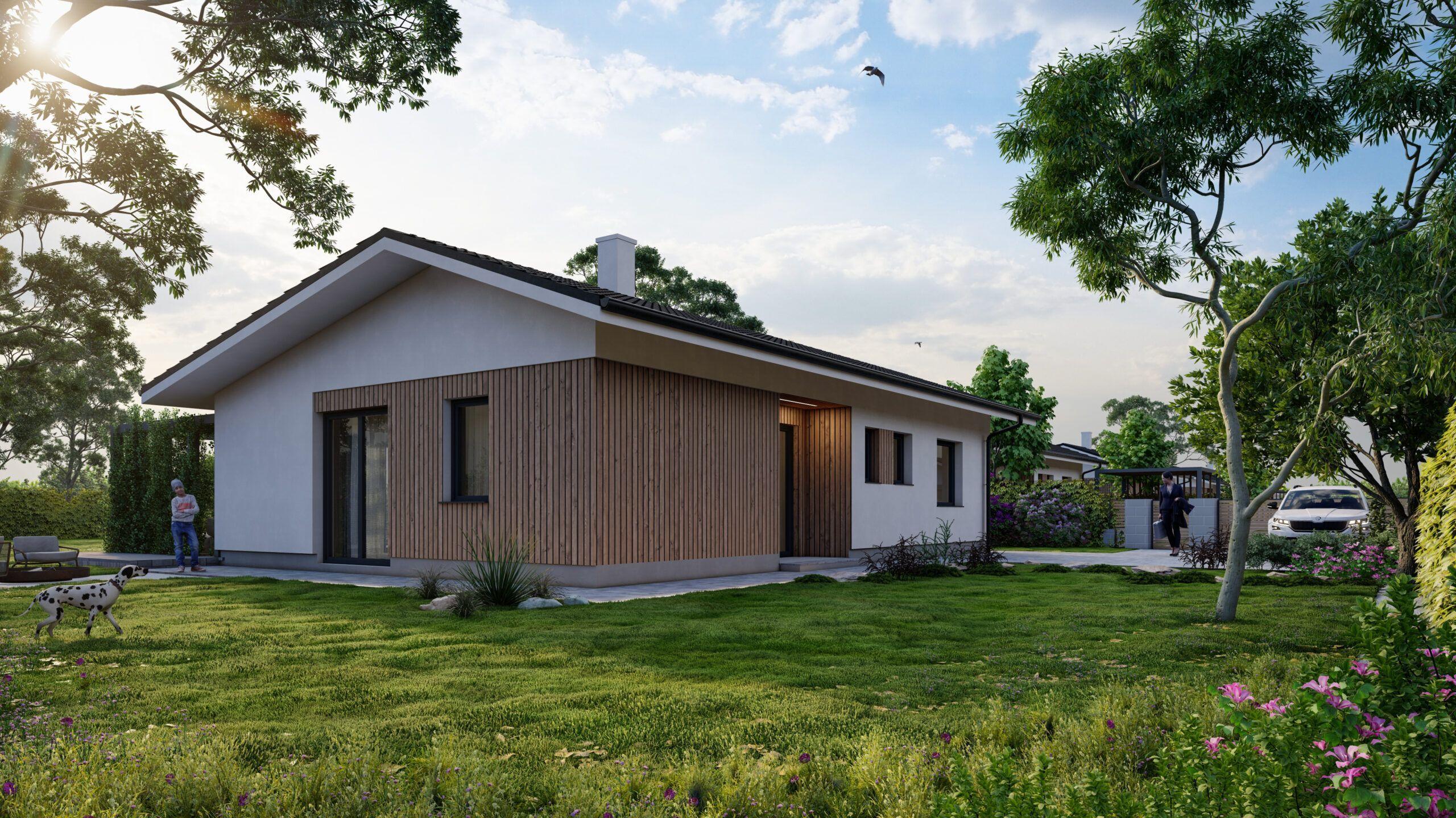 Novostavba 4-izbového bungalovu s terasou, podlahové kúrenie | Ivančiná pri T. Tepliciach