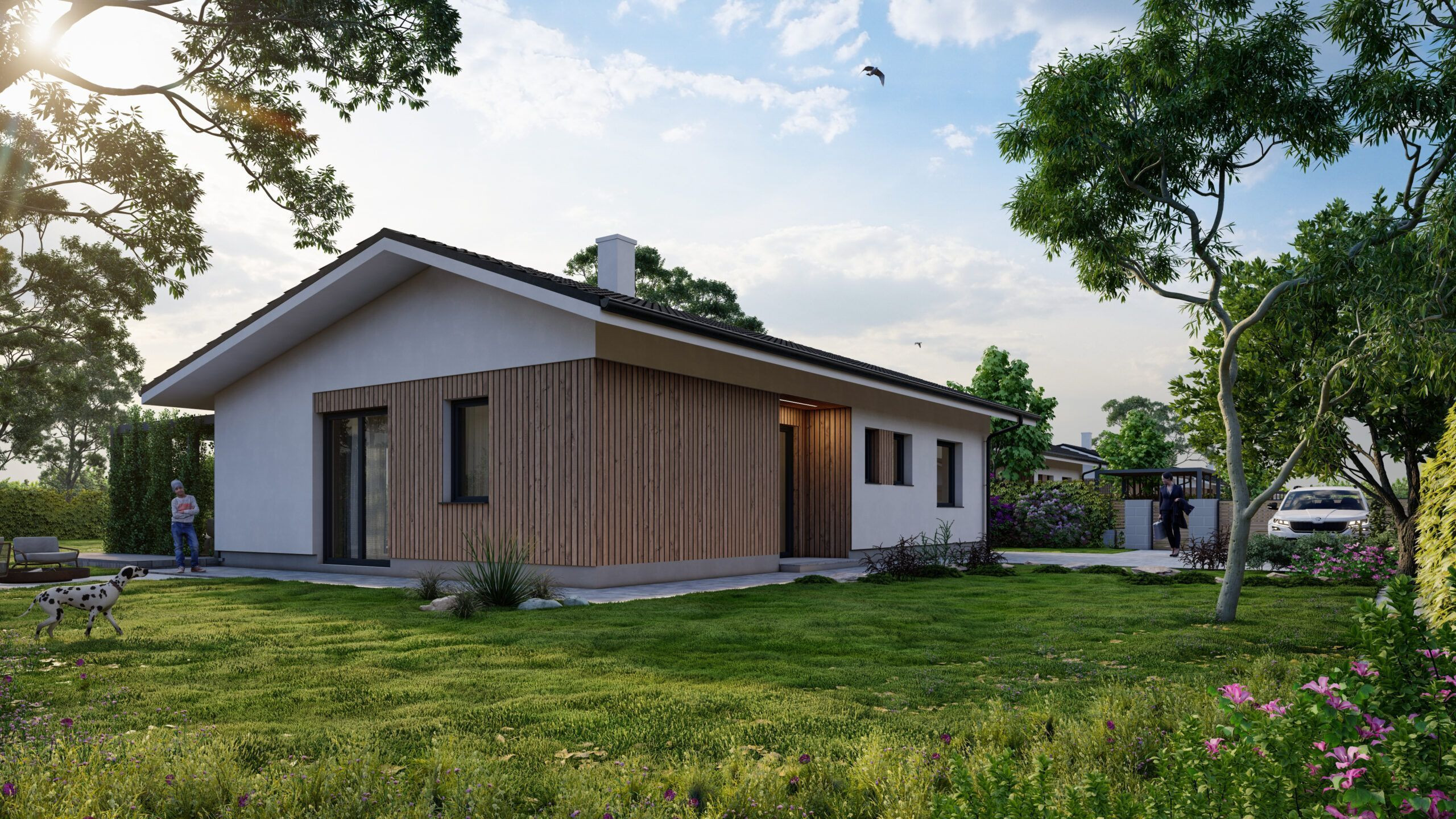 Dom na kľúč | 4-izbový bungalov s terasou, 591 m² pozemok | Ivančiná, Turčianske Teplice