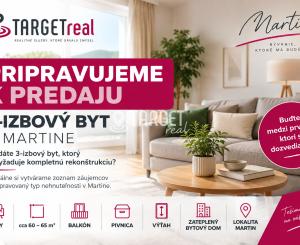  PRIPRAVUJEME K PREDAJU | 3-IZBOVÝ BYT V MARTINE