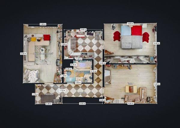 PREDAJ : výborne dispozične riešený 3-izbový byt | 79 m² | Banská Bystrica – Sásová