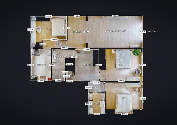 PREDAJ : 4 izbový po kompletnej luxusnej rekonštrukcii so zariadením