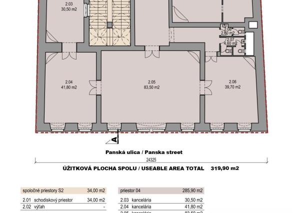 Na predaj, obchodné / kancelárske priesotory - 285,9m², Staré mesto 