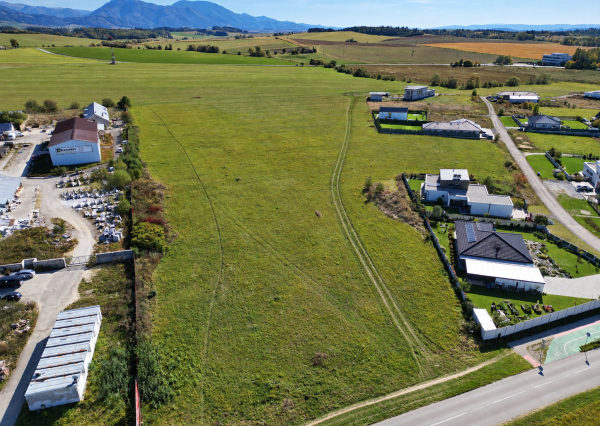 Stavebný pozemok 788 m² Tomčany | IS pri pozemku | Martin