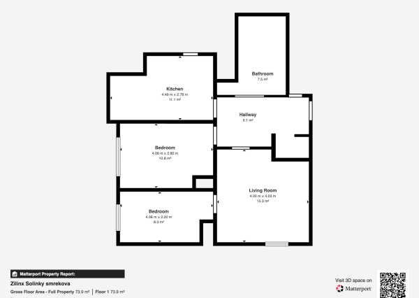 3-izbový byt vhodný na nasťahovanie, 68 m2 + balkón, Solinky