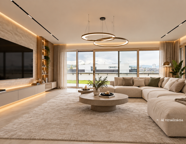 Predaj, novostavba štvorizbový byt - PENTHOUSE Žilina